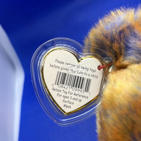 TY Beanie  Babies Buddy Accents Clubby III Brown/Blue Bear 2000 Plush 13 Inches - Picture 10 of 11